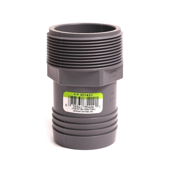 Thrifco Plumbing 2 Inch INSERT MALE ADAPTER 6521006 - main